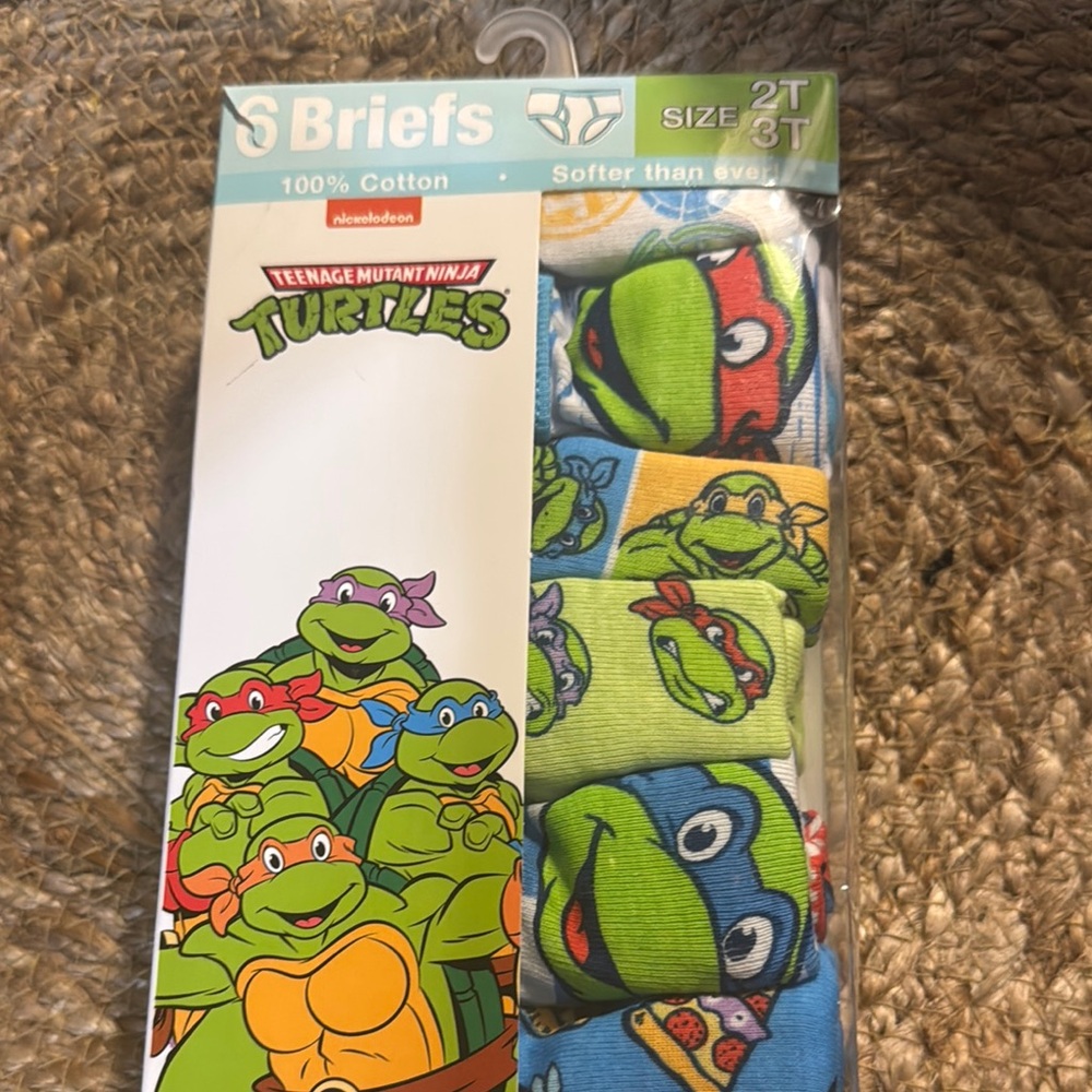 Nickelodeon Teenage Mutant Ninja Turtles Kids Briefs - Green, Blue, Red